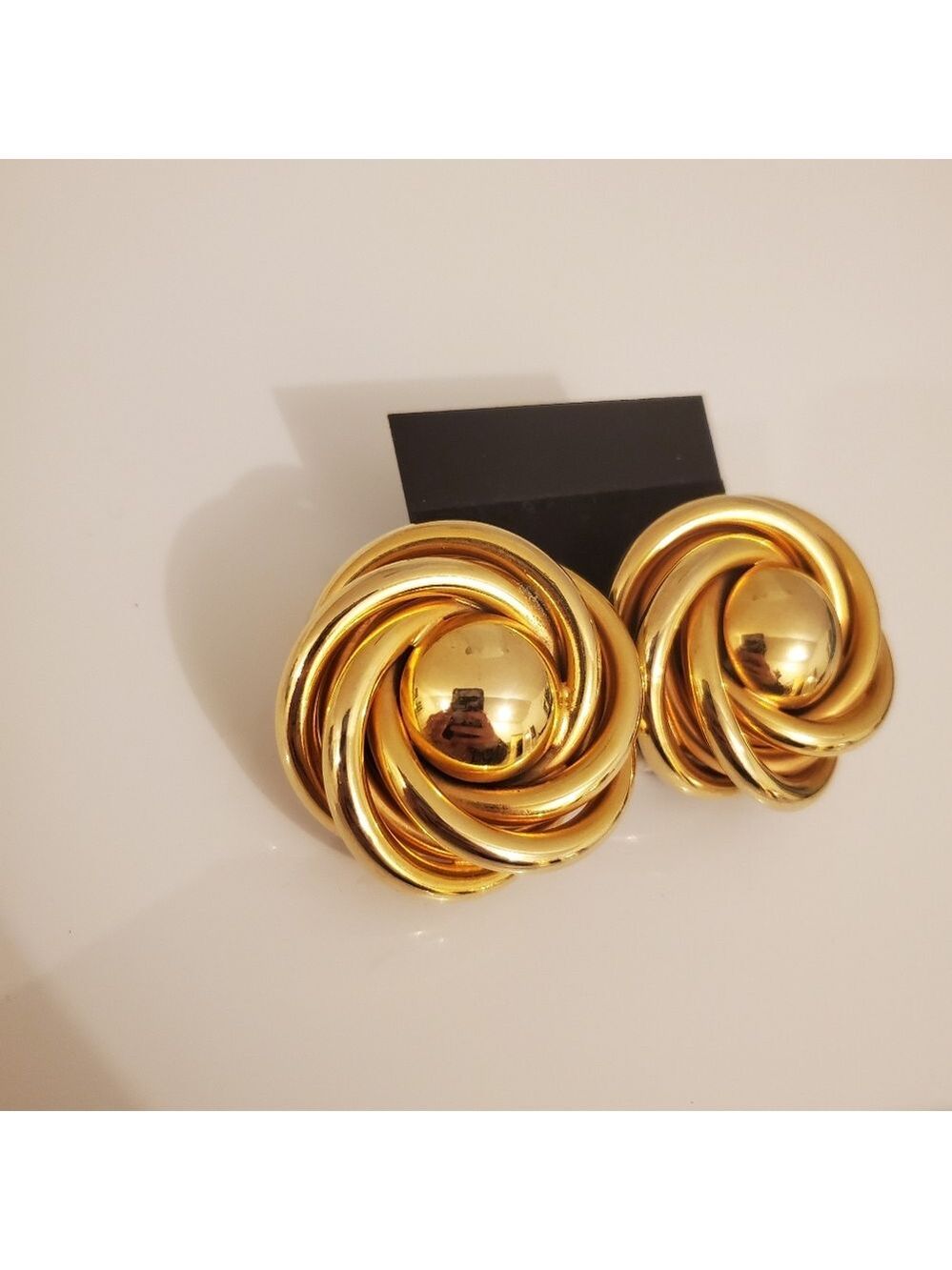 Vintage Retro Chunky Clip on Earrings - Picture 1 of 2